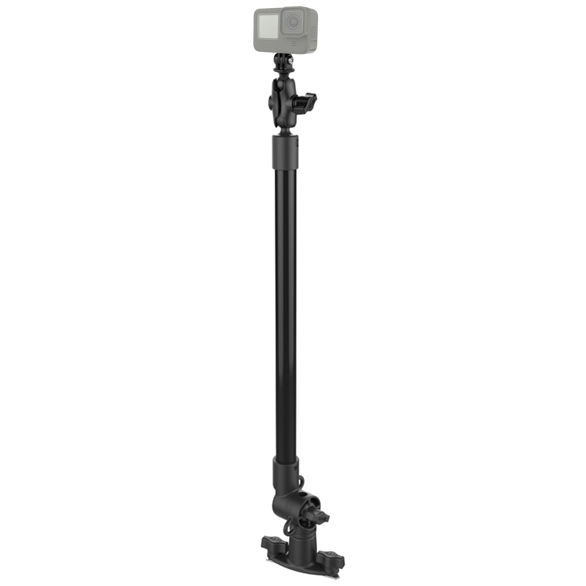 RAM® Tough-Pole™ 24" actioncamerahouder met enkele buis en railbasis