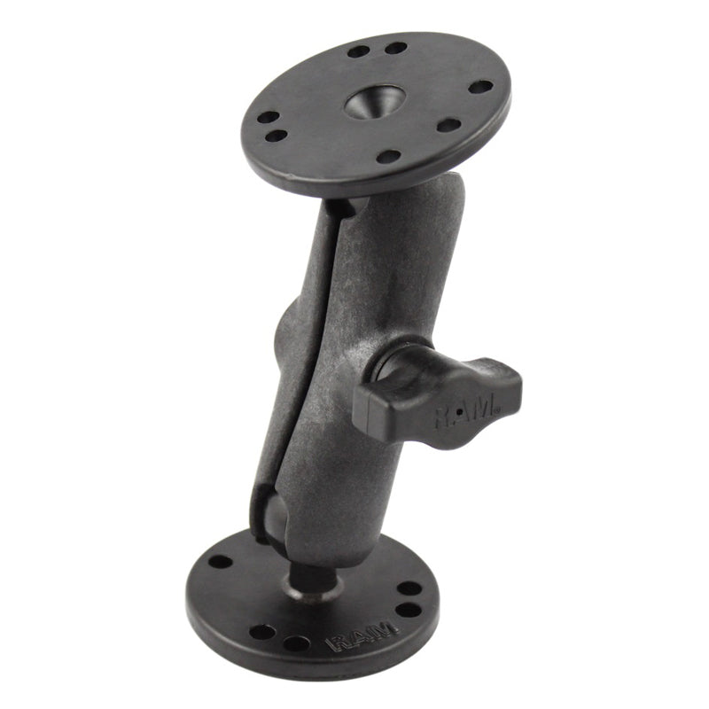 RAM® double ball mount with composite arm and metal round plates