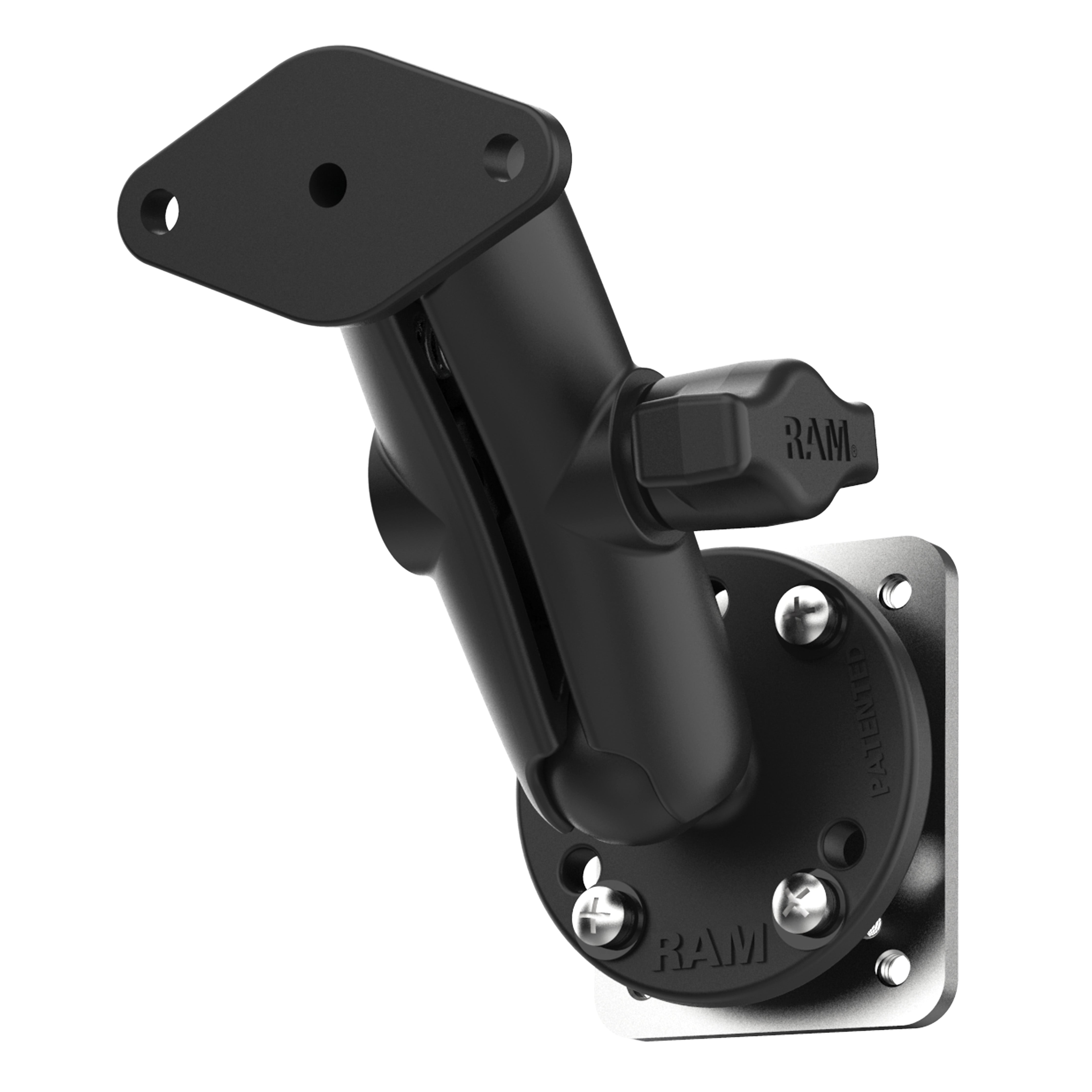 RAM® dubbele kogelhouder met montageplaat & diamantplaat