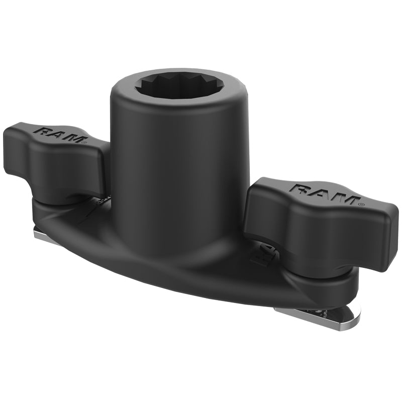 Base de raíl RAM® con doble T-Bolt para postes spline