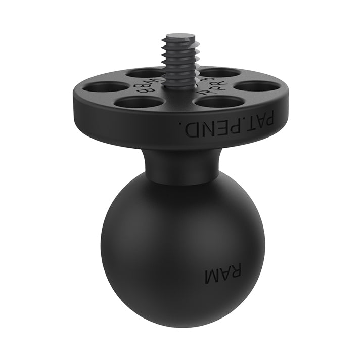 RAM® kogeladapter met 1/4"-20 draadpen voor action camera's - B-formaat