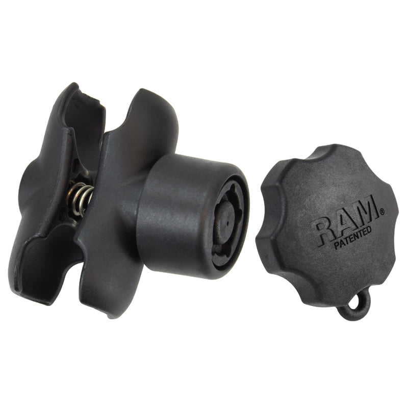 Bras à double douille RAM® avec bouton de sécurité RAM® Pin-Lock™ – format C court