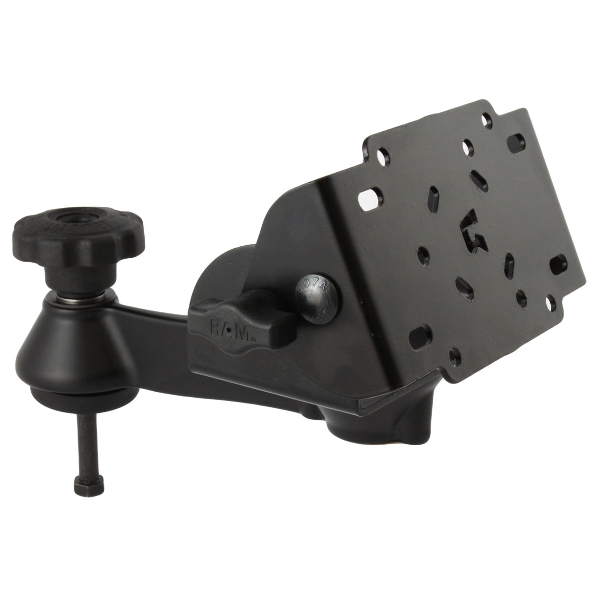 Soporte RAM® Tilt-N-Turn™ de 90 grados con brazo giratorio simple