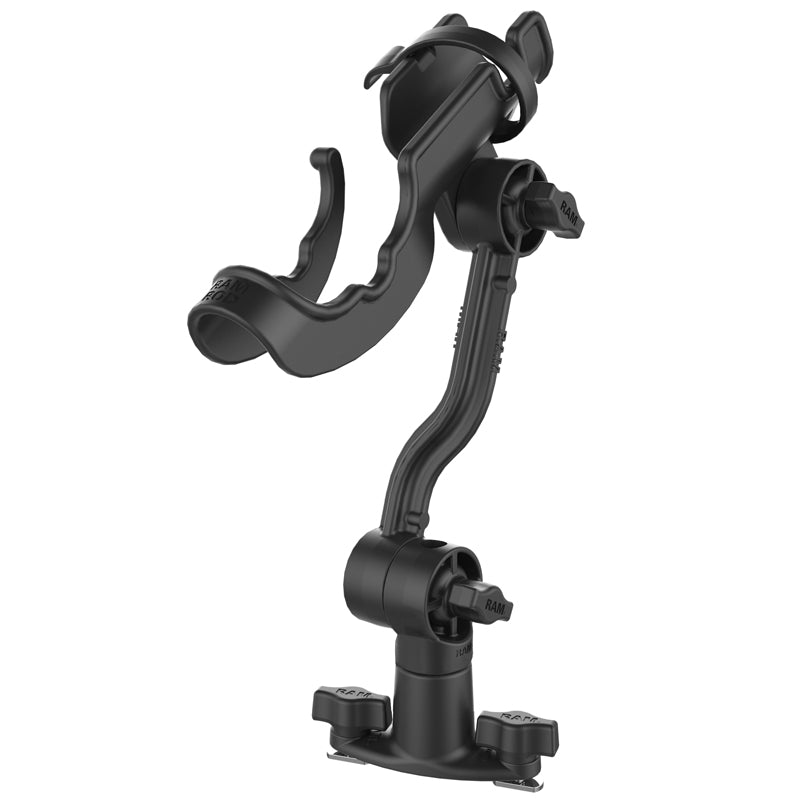 RAM ROD® hengelhouder met verlengarm & dubbele T-bout railbasis