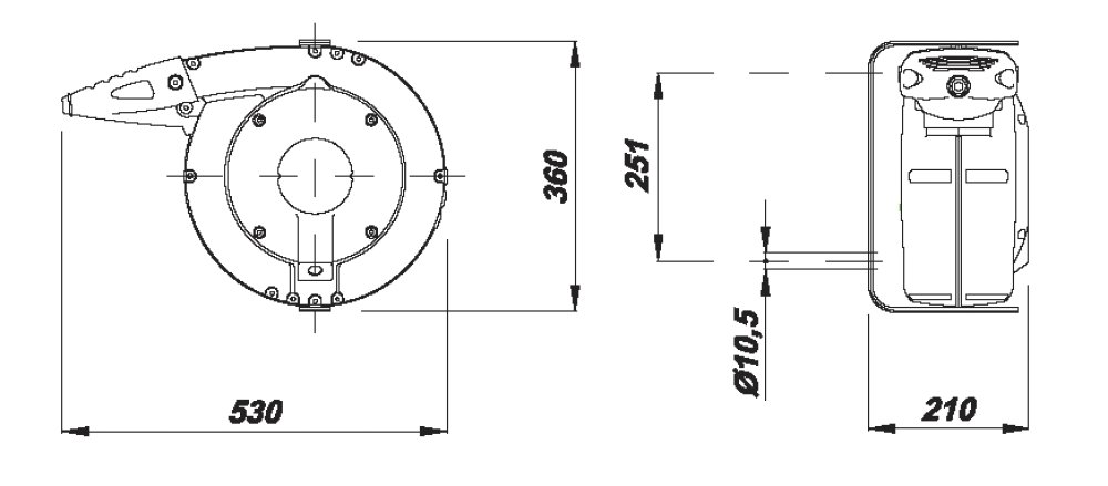 Kabelhaspel 3x1,5mm² 24+2m