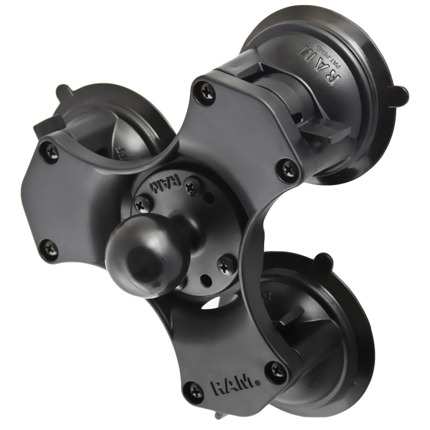 RAM® Twist-Lock™ tredobbelt sugekops kuglebase - C-størrelse