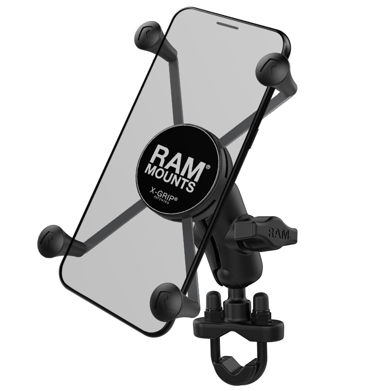 RAM® X-Grip® houder voor grote telefoons met stuur-U-boutbasis – kort