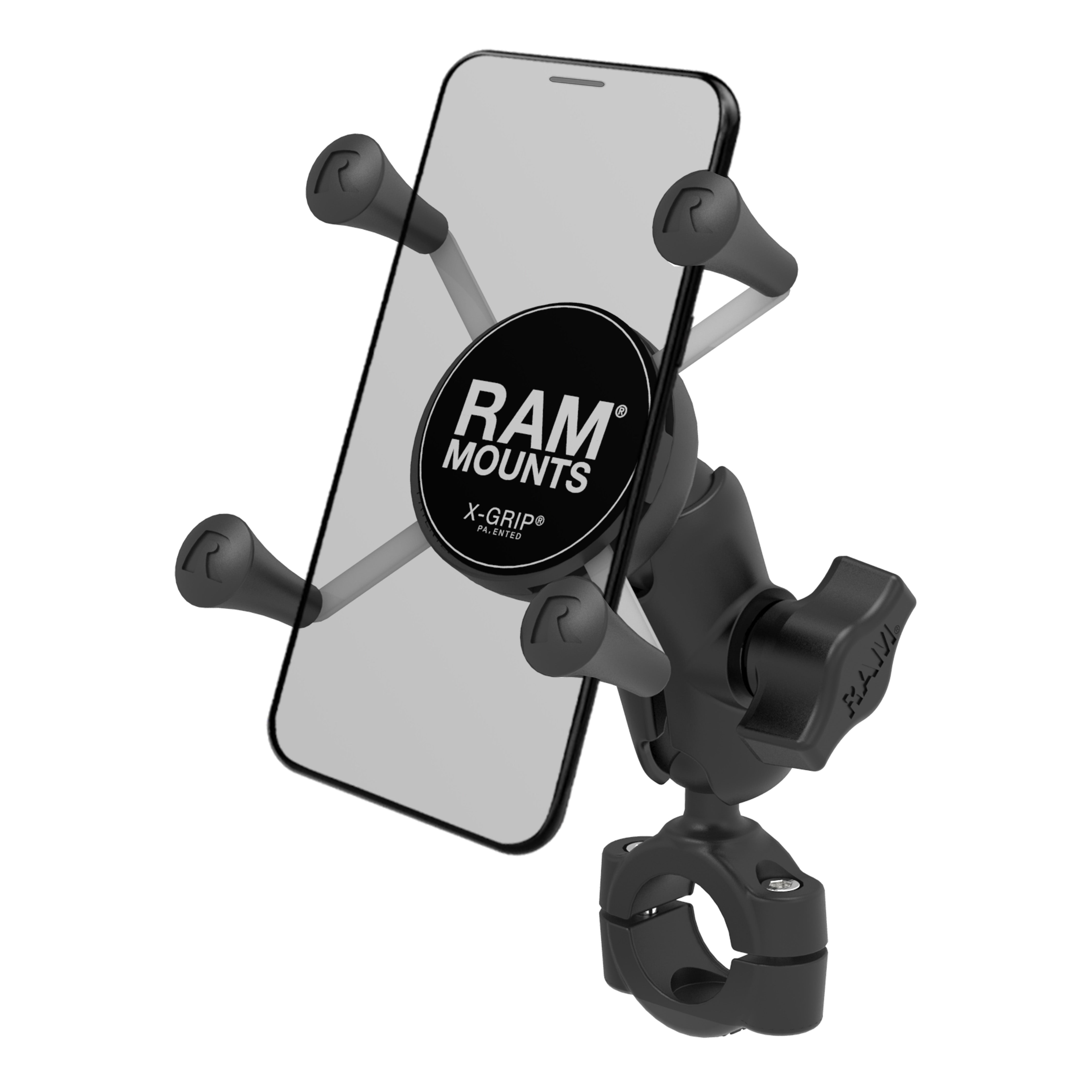 RAM® X-Grip® telefoonhouder met RAM® Torque™ medium railbasis - kort