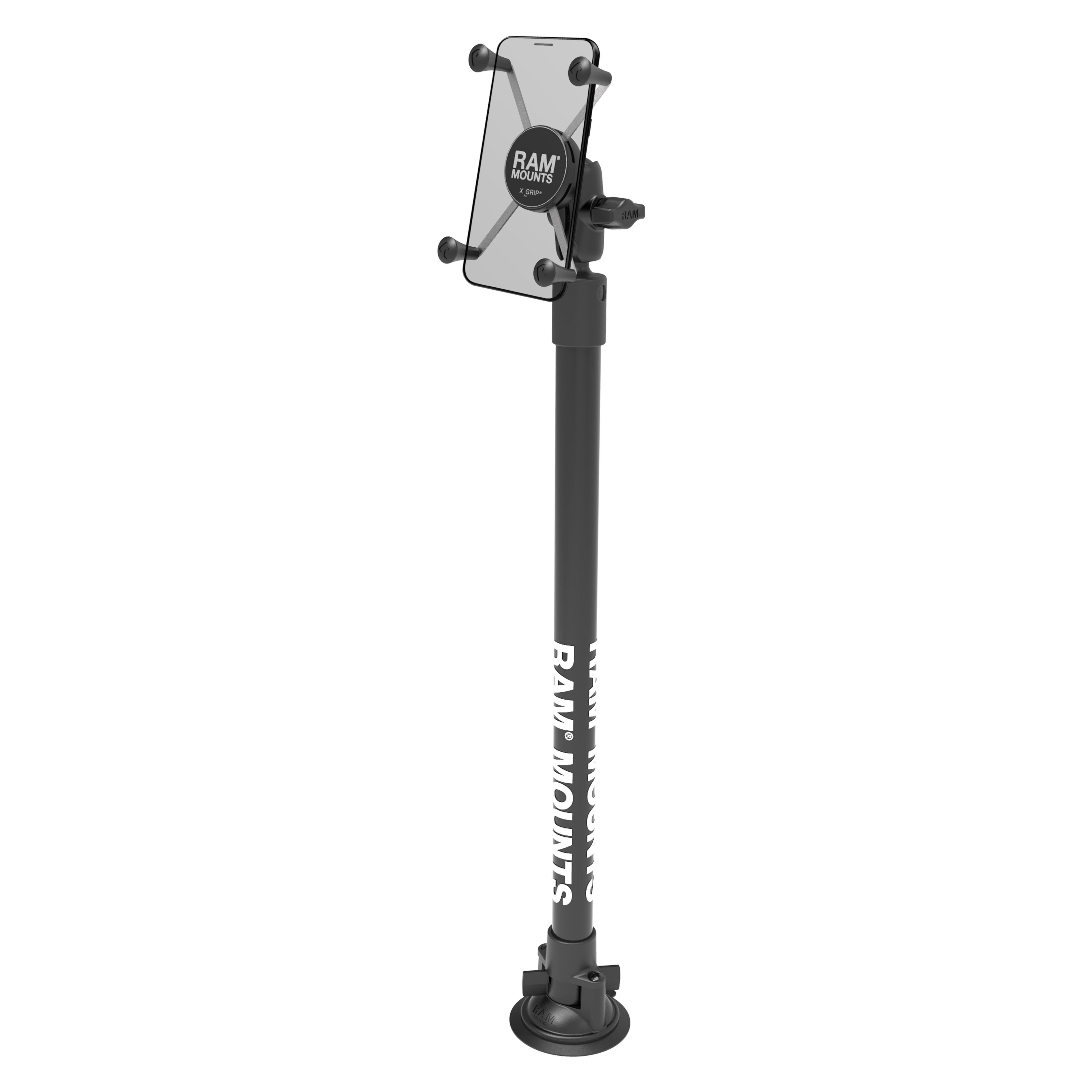 RAM® X-Grip® houder voor grote telefoons met RAM® Twist-Lock™ basis en 18" paal