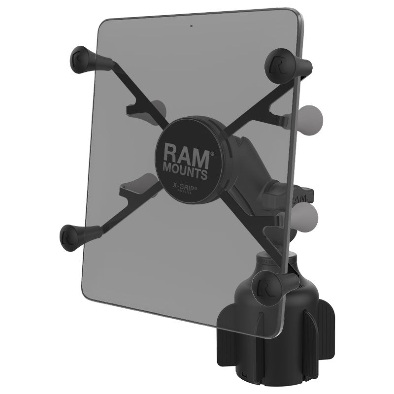 RAM® X-Grip® voor 7"-8" tablets met RAM® Stubby™ bekerhouderbasis