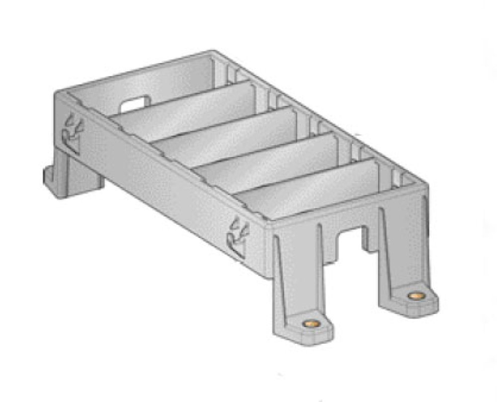 Cadre pour modules à fusibles 5 voies