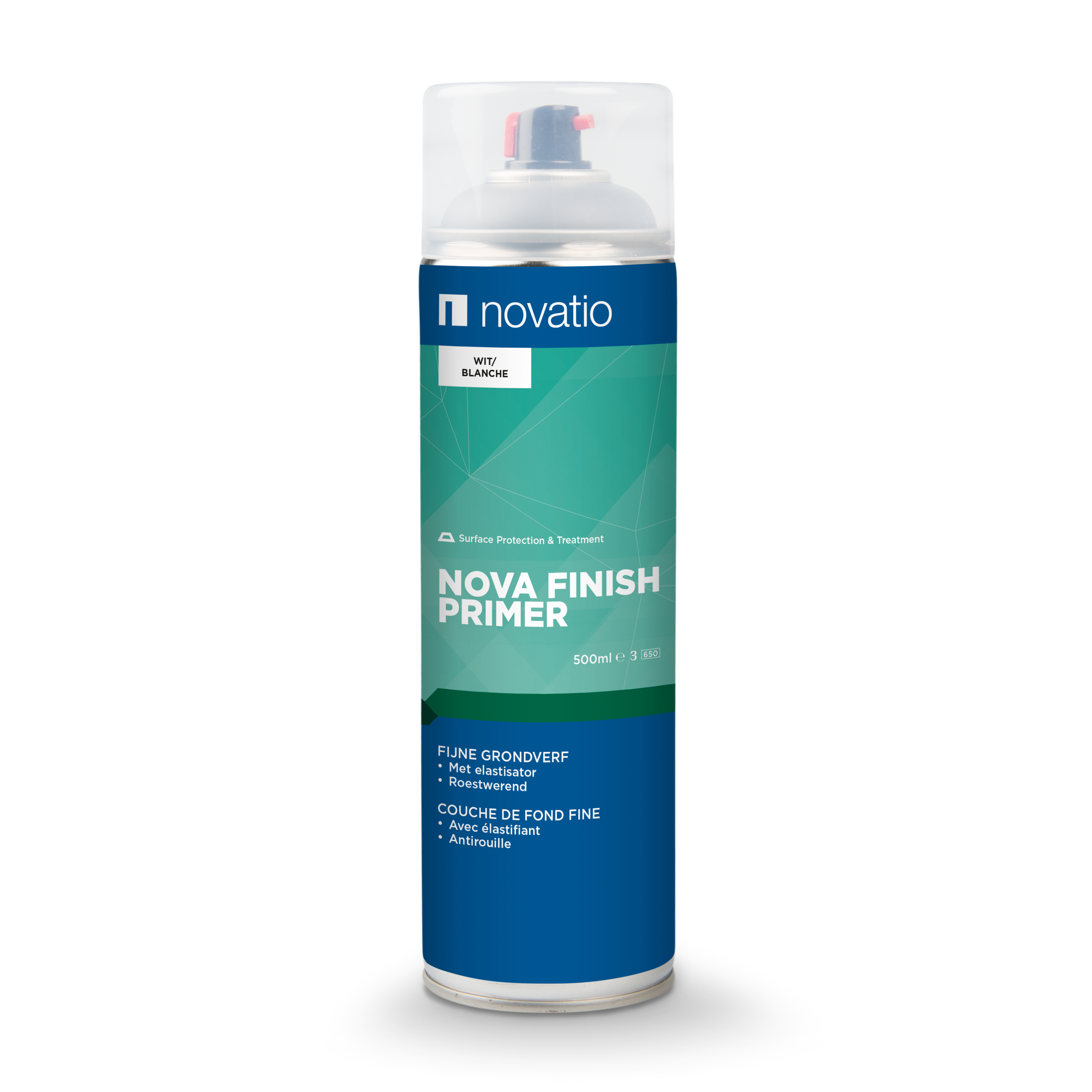 Novatio Nova Finish Primer zwart - aerosol 500ml