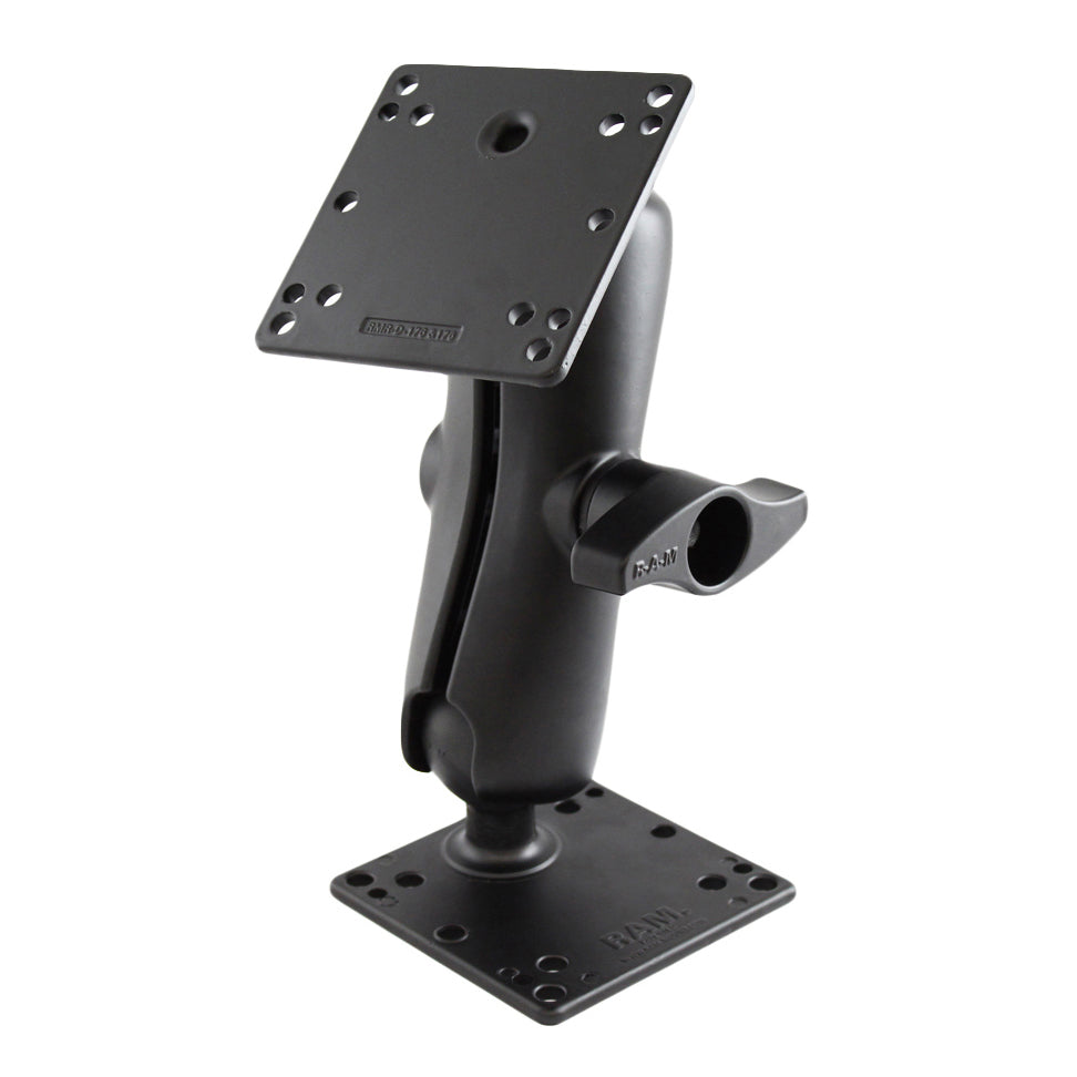 RAM® dubbele kogelhouder met twee 100x100mm VESA-platen