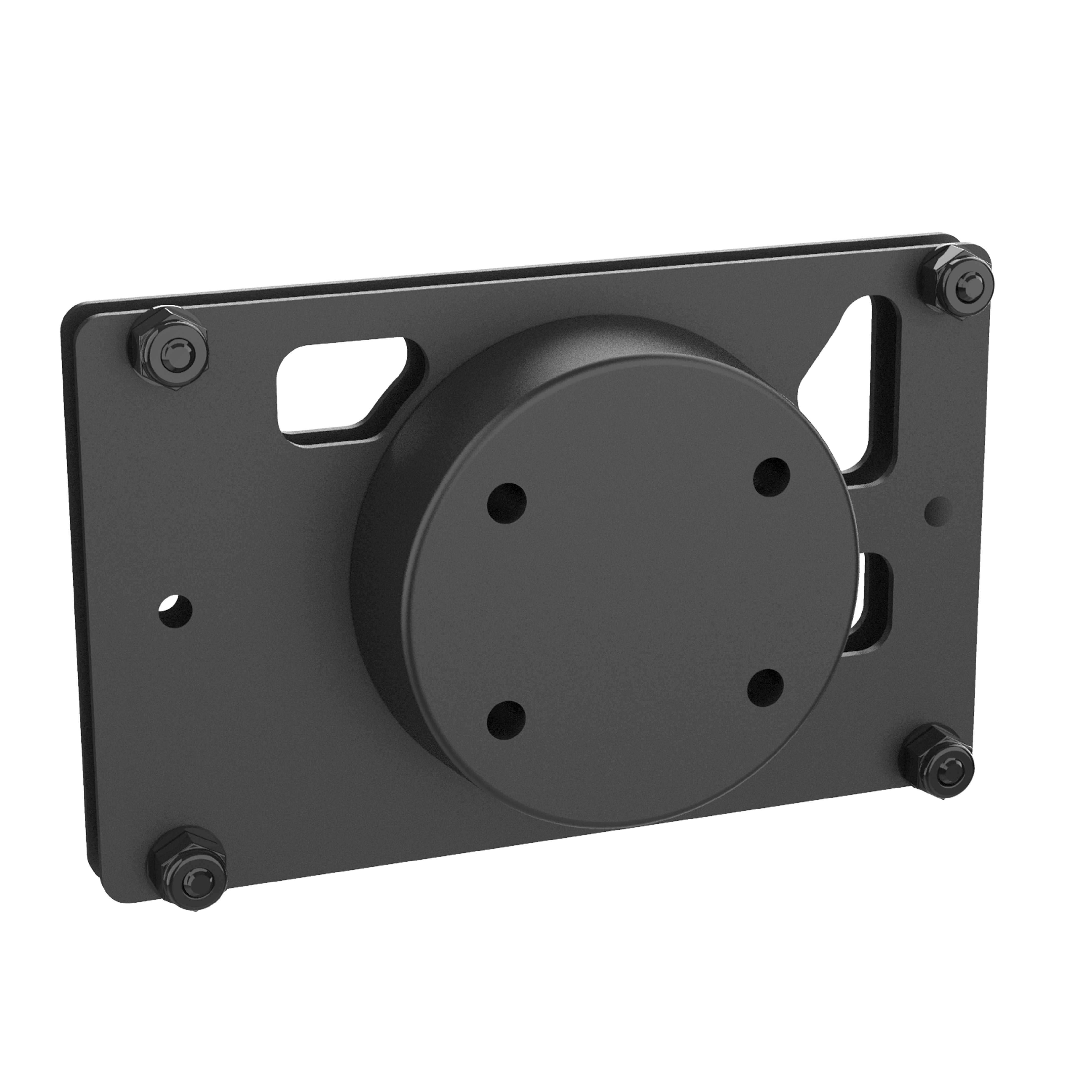 Soporte RAM® de perfil bajo para cage guard con placa de montaje