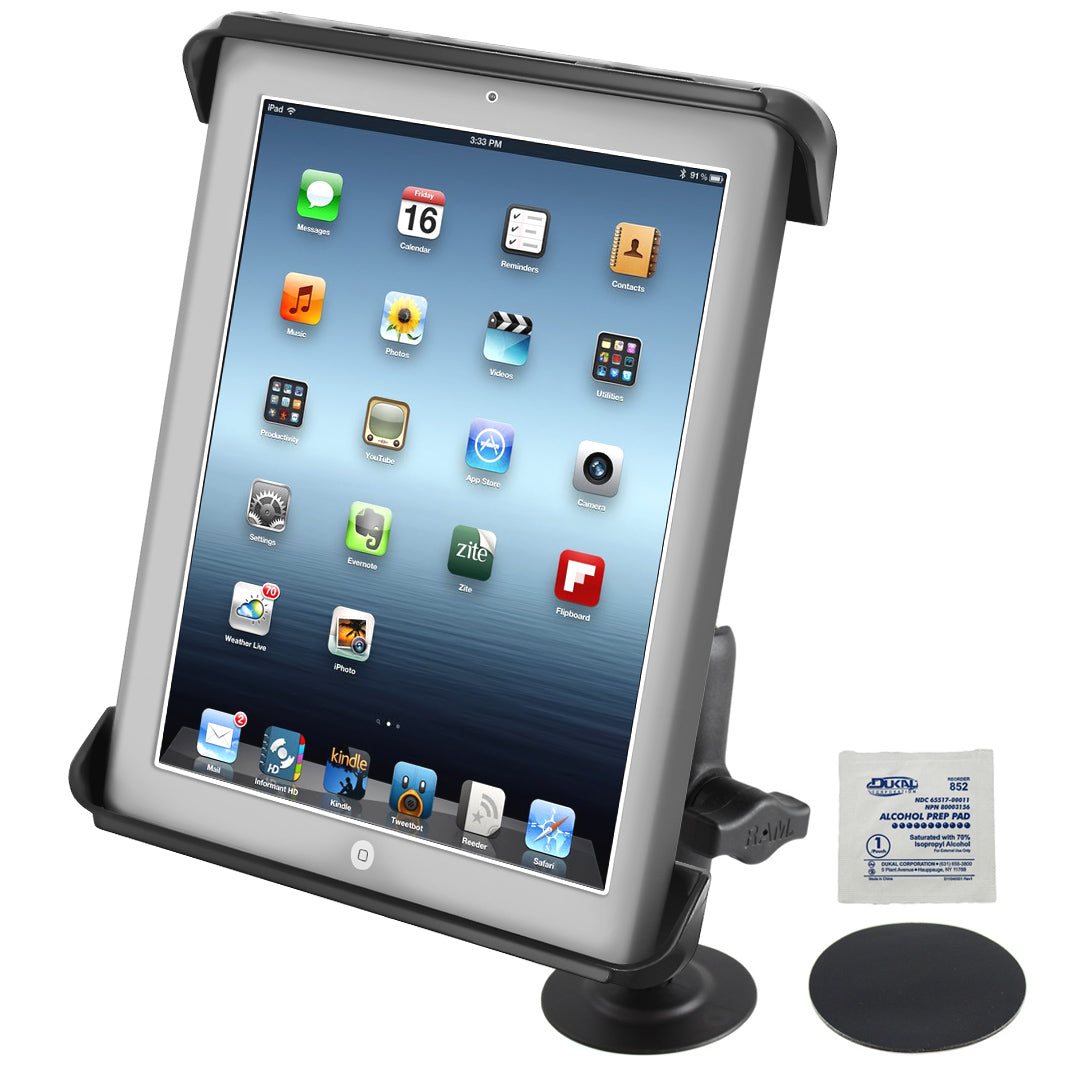 RAM® Tab-Tite™ houder met zelfklevende Flex-basis voor grote tablets