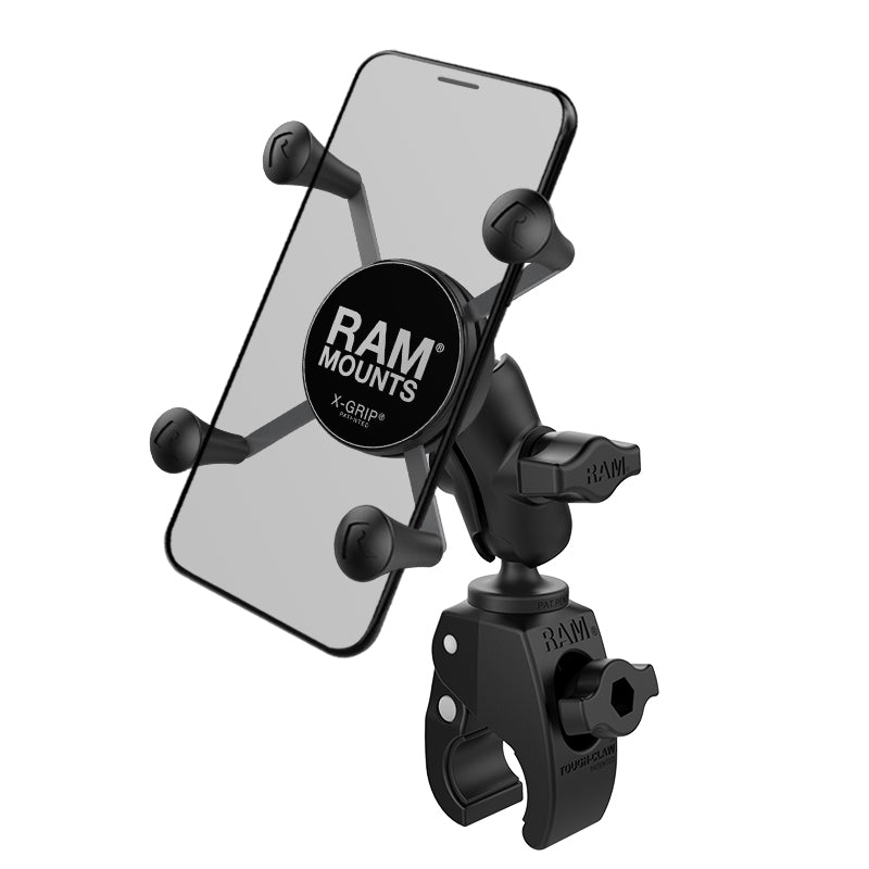 RAM® X-Grip® telefoonhouder met RAM® Tough-Claw™ kleine klembasis - kort