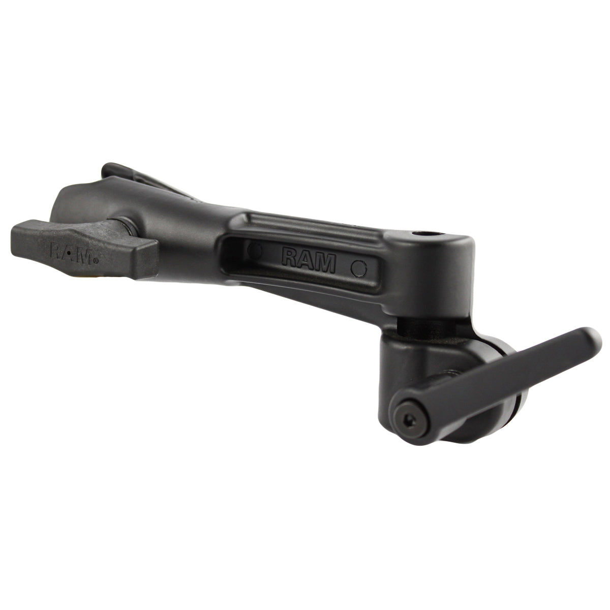 RAM® zwenkarm met metalen knop, 1/2" NPT gat en enkele komarm
