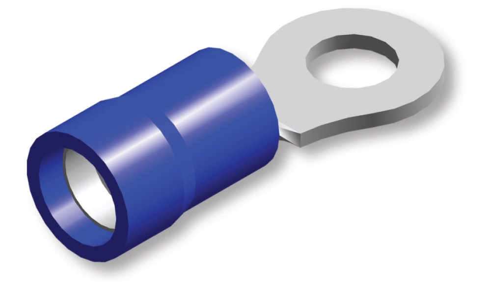 Cosse 6,5mm ronde bleu 560