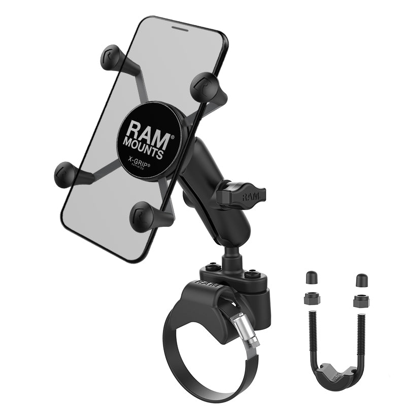 RAM® X-Grip® telefoonhouder met ATV/Side By Side railbasis