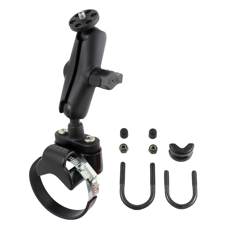 RAM® ATV/Side By Side railhouder met 1/4"-20 camera-adapter - medium
