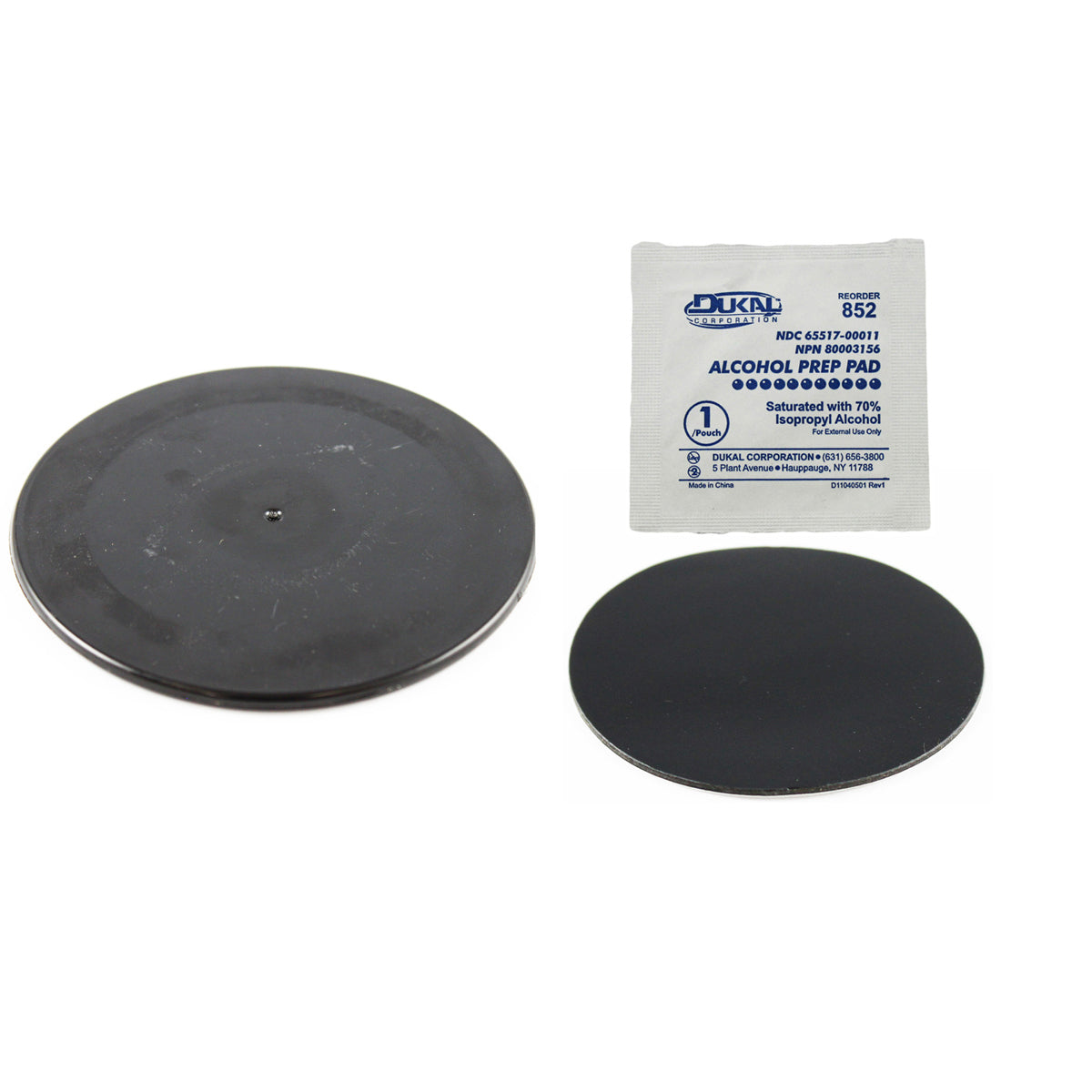 RAM® zwarte 3.5" kleefplaat voor zuignappen