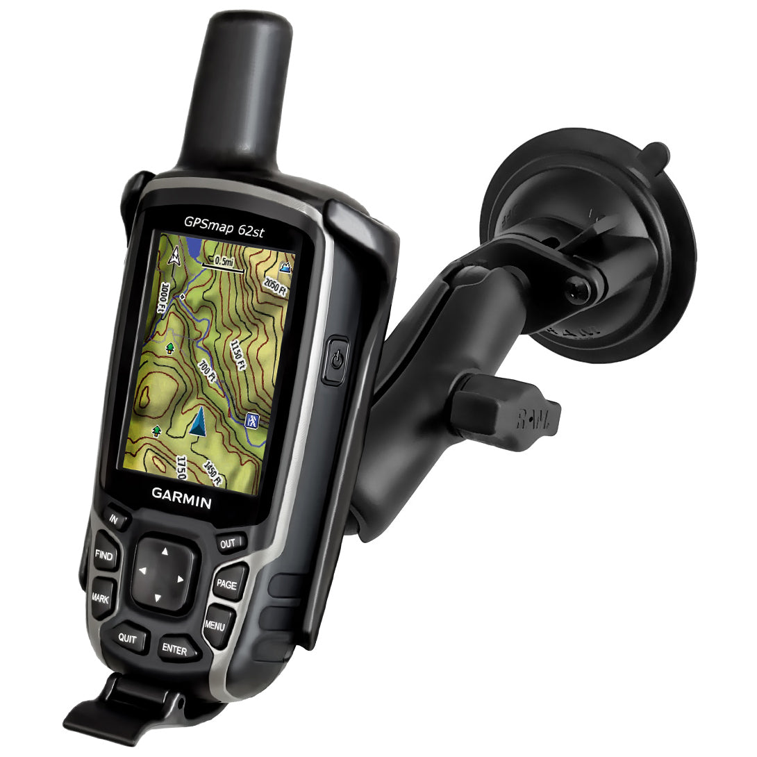 RAM® Twist-Lock™ composite suction cup mount for Garmin Astro 320 + more