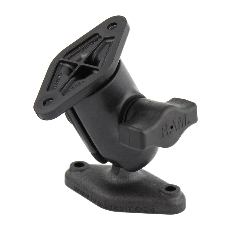RAM® composiet enkele kogel- en draaihouder met twee Diamond-platen