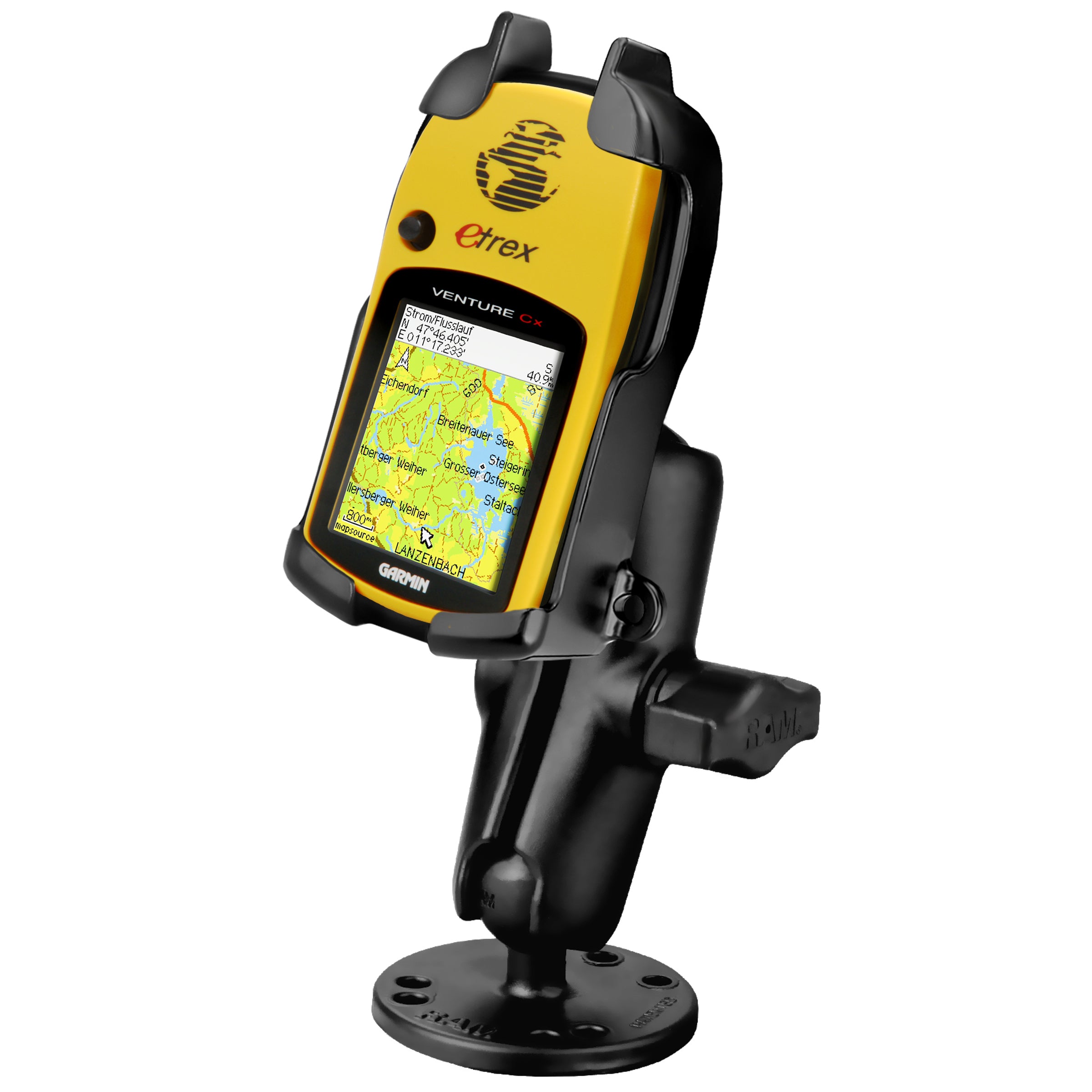 RAM® inschroefhouder voor Garmin eTrex Legend & Vista – aluminium