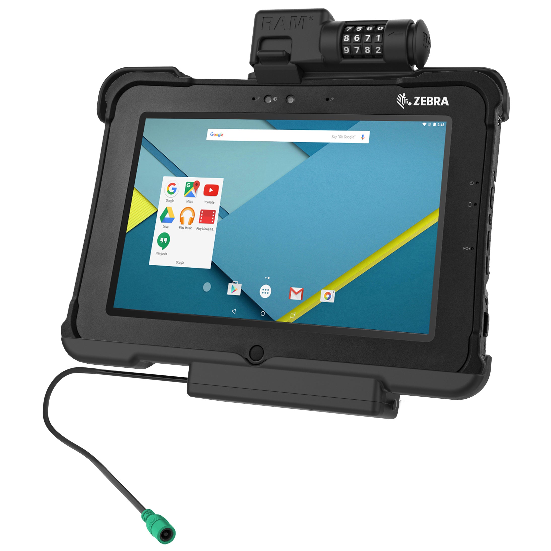 GDS® dock met voeding en cijferslot voor Zebra XSLATE L10