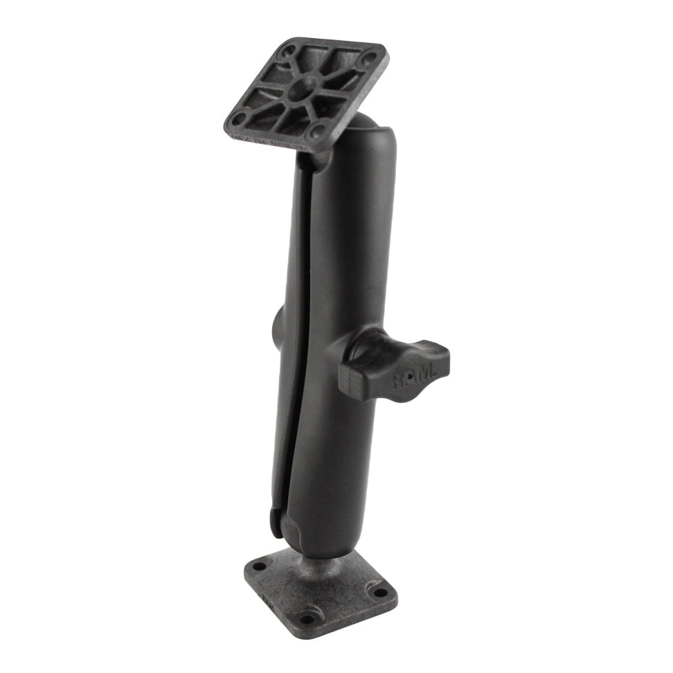 RAM® composiet dubbele kogelhouder met rechthoekige AMPS-platen - lang