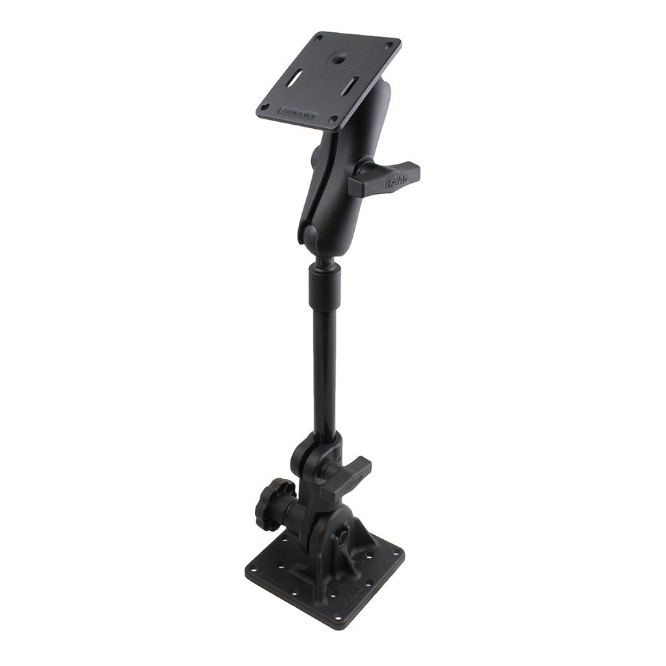 RAM® voetstukhouder met 9" buis en 75x75mm VESA-plaat