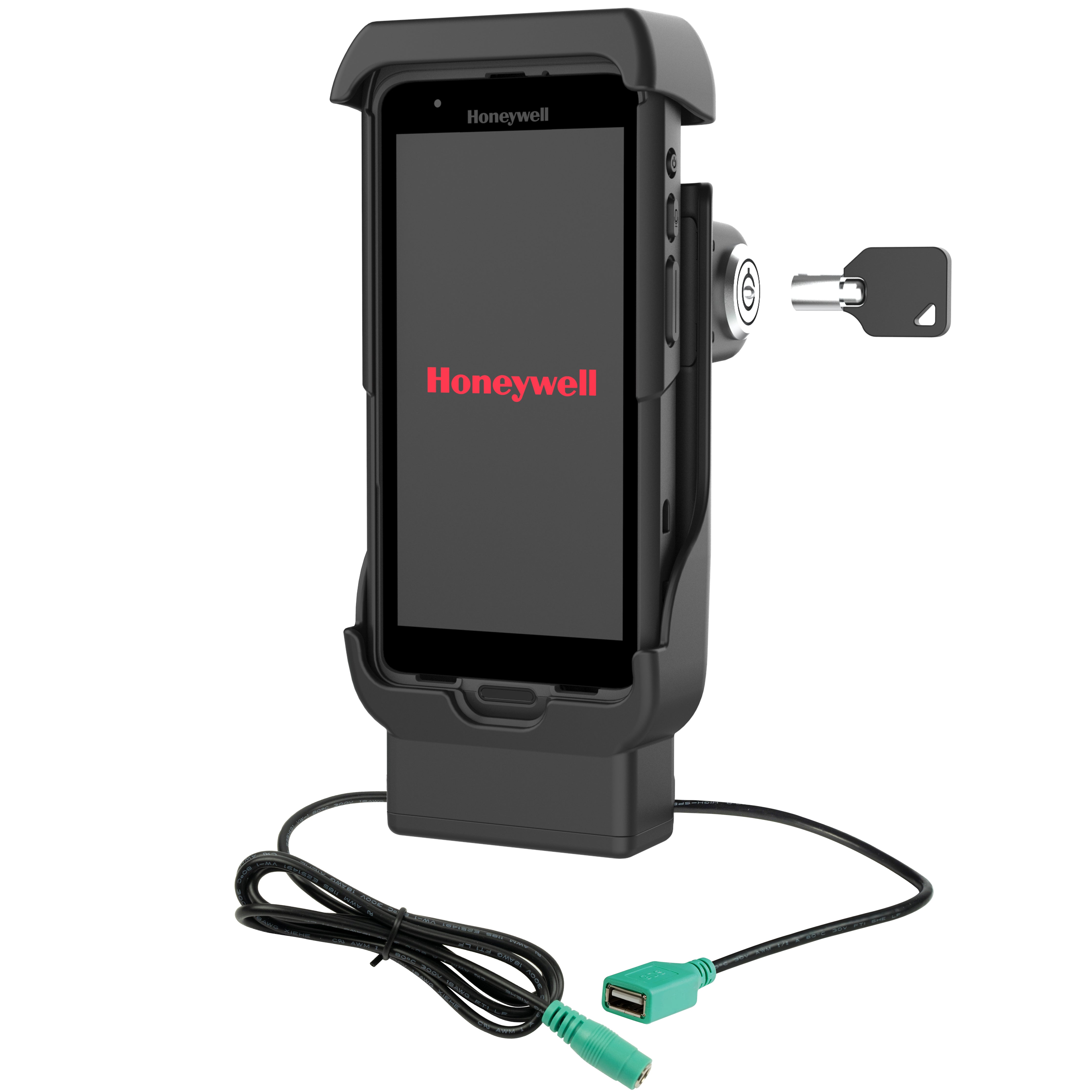 RAM® vergrendelbare powered dock + USB-A voor Honeywell CT40/45/47