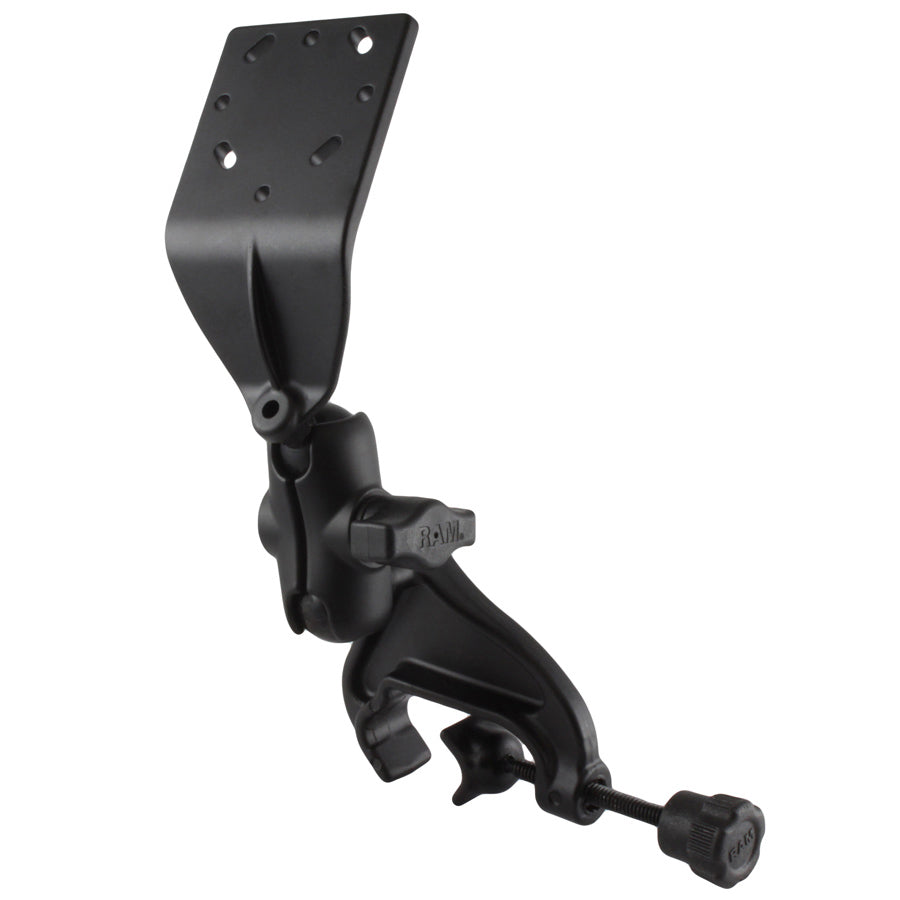 RAM® dubbele kogel-jukklemhouder met schuine verlengplaat – kort