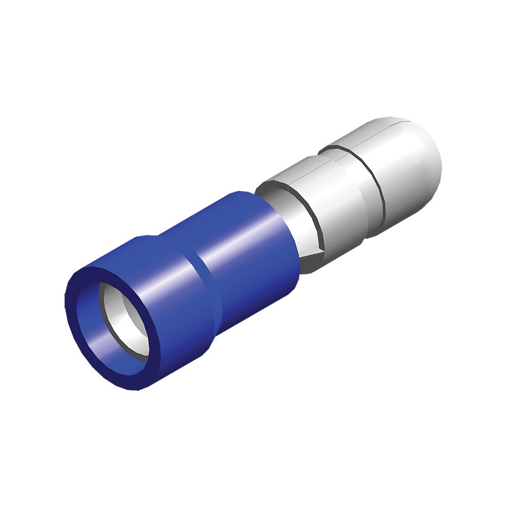 Cosse 4mm ronde mâle bleu 1550
