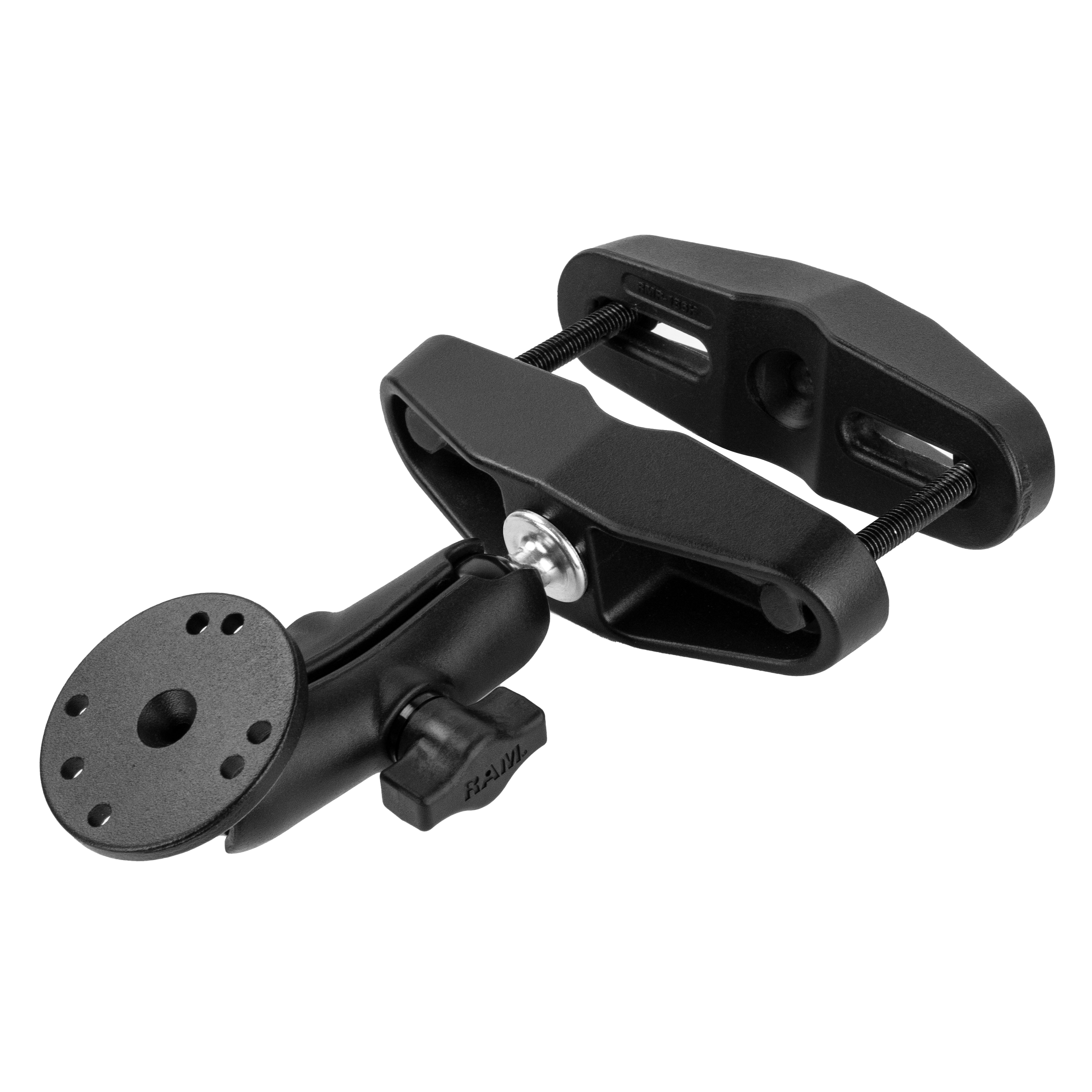 RAM® universele paalklemhouder met ronde plaat - B-formaat medium arm