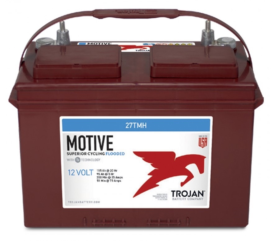 Trojan 27TMH dyputladingsbatteri - 12 V / 115 AH 