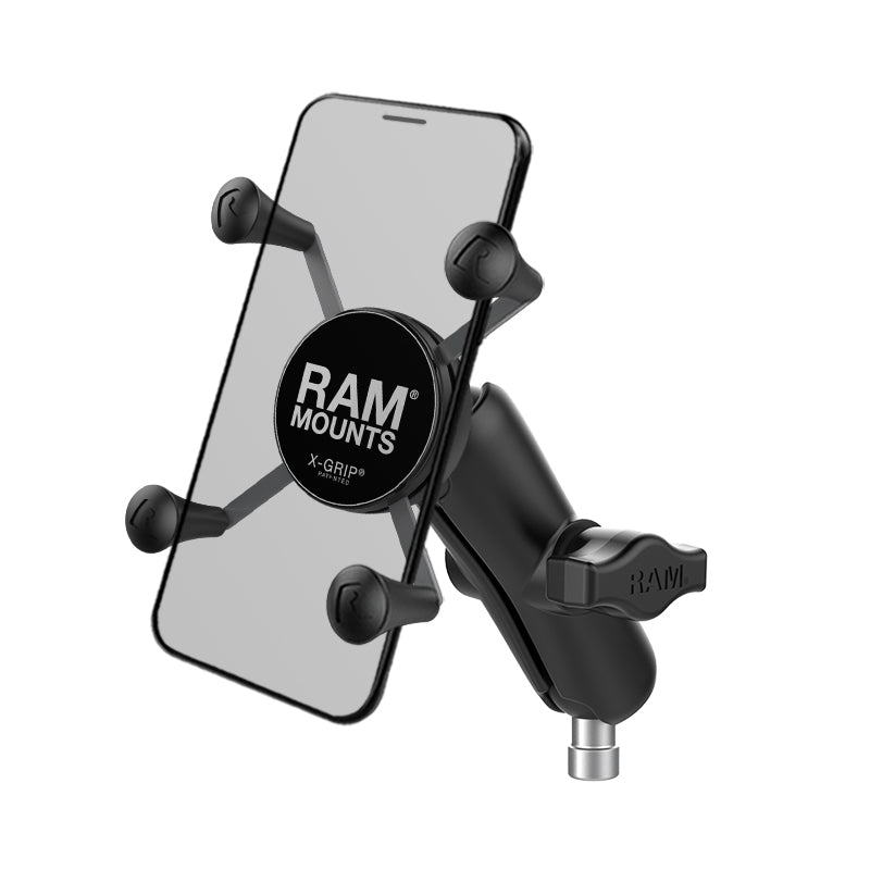 RAM® X-Grip® telefoonhouder met motorstuur klembasis
