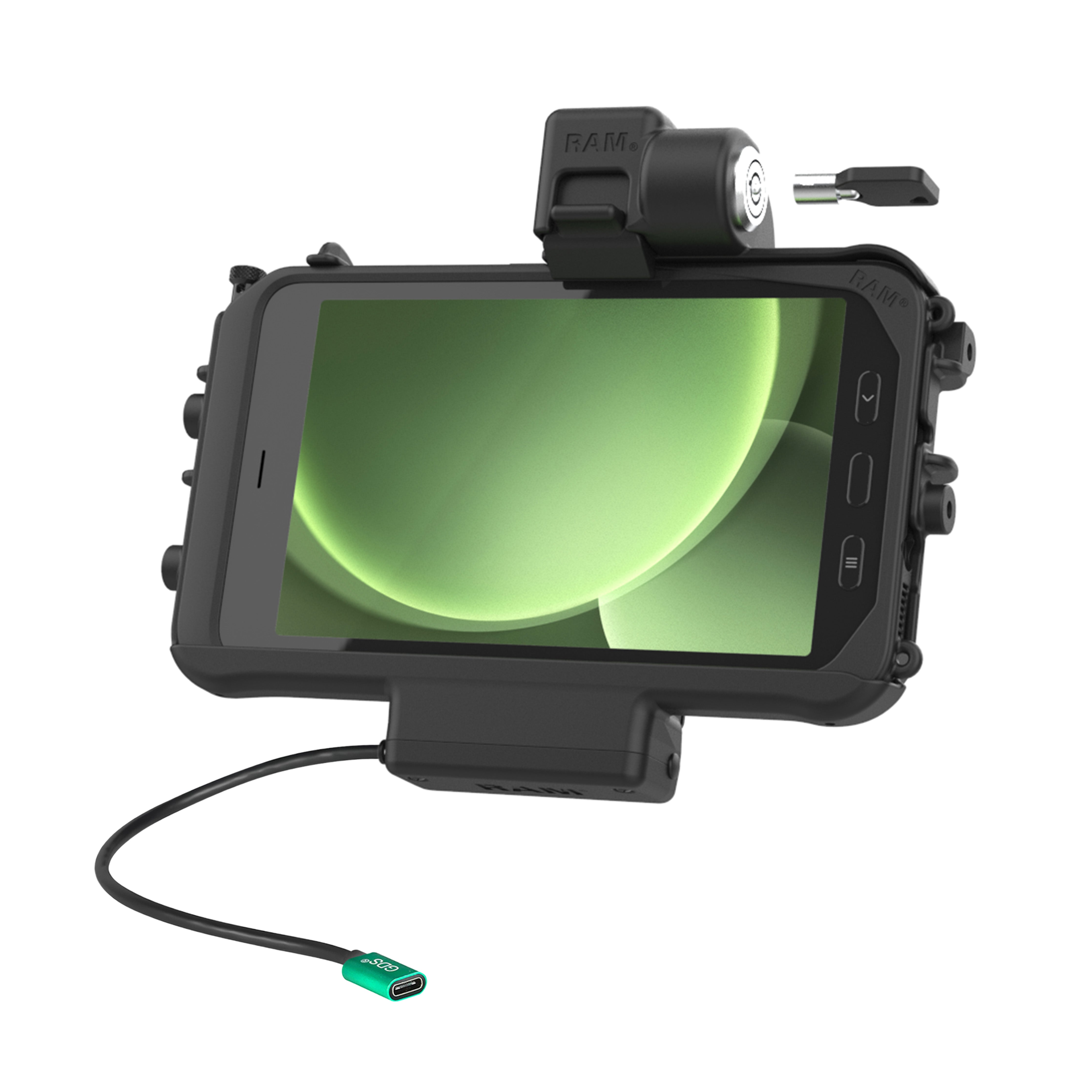 Base con alimentación RAM® Thin-Dock™ bloqueable para Tab Active5 & 3