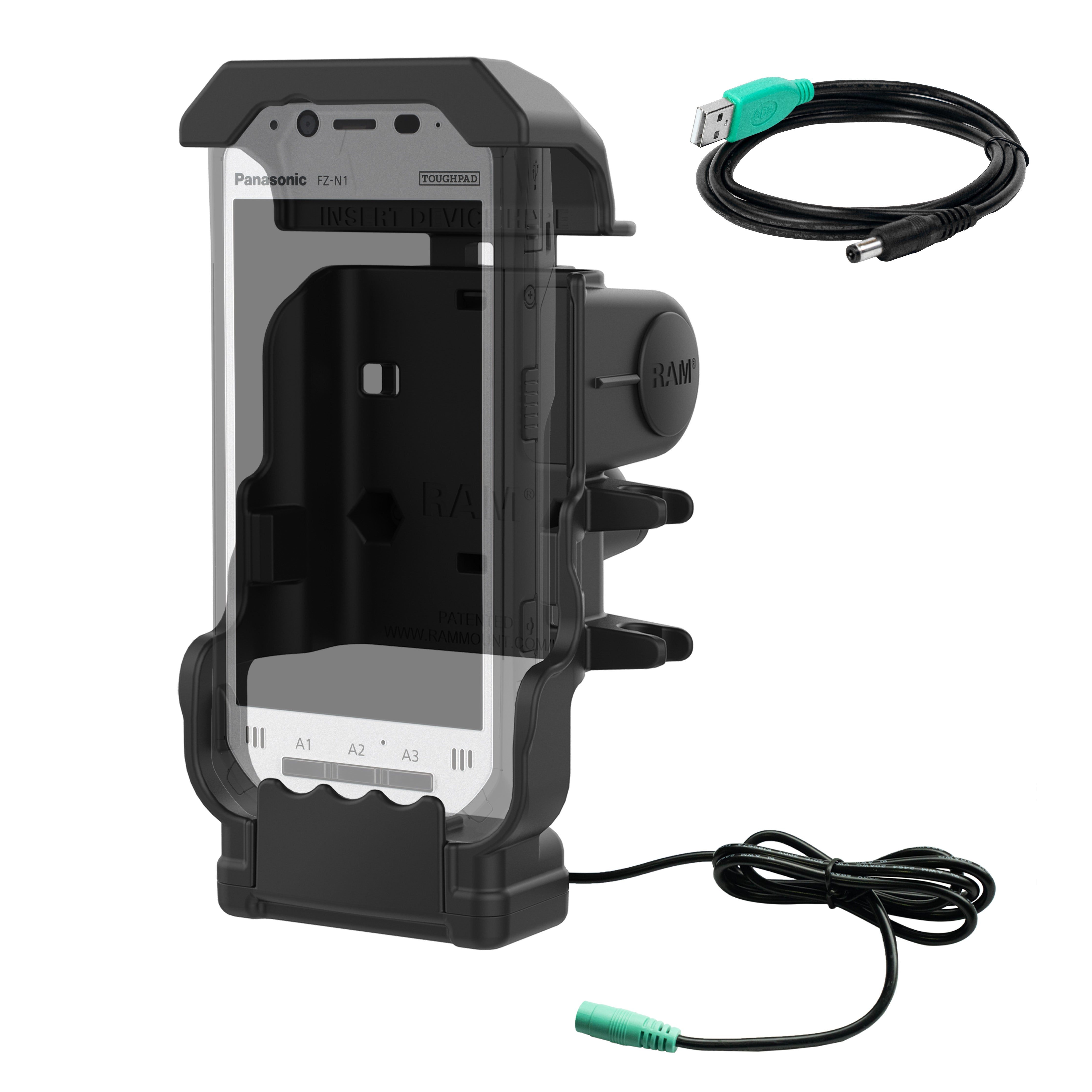 Zasilana stacja dokująca RAM® do Panasonic Toughbook FZ-N1 i FZ-F1