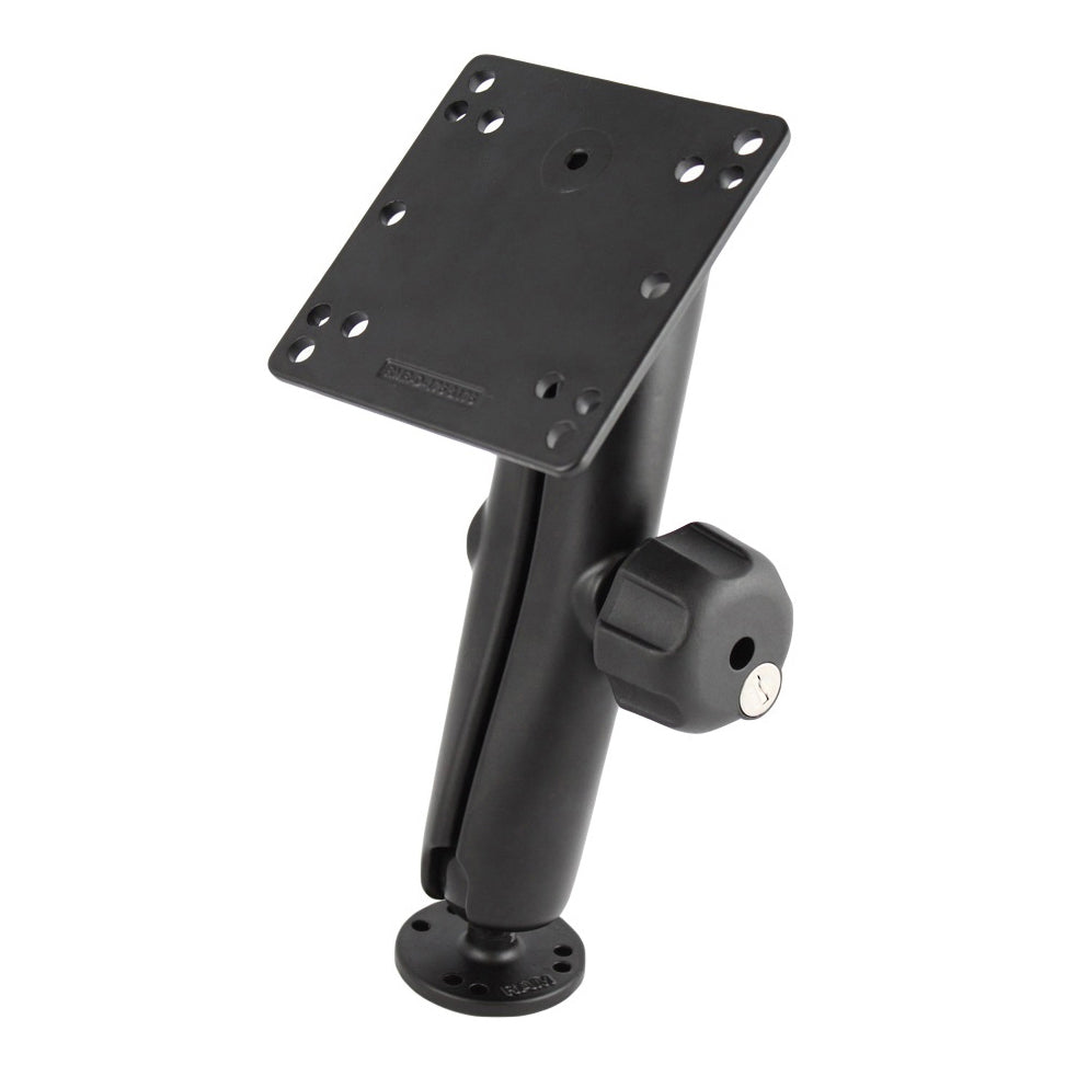 RAM® houder met sleutelslot en 100x100mm VESA-plaat – lang