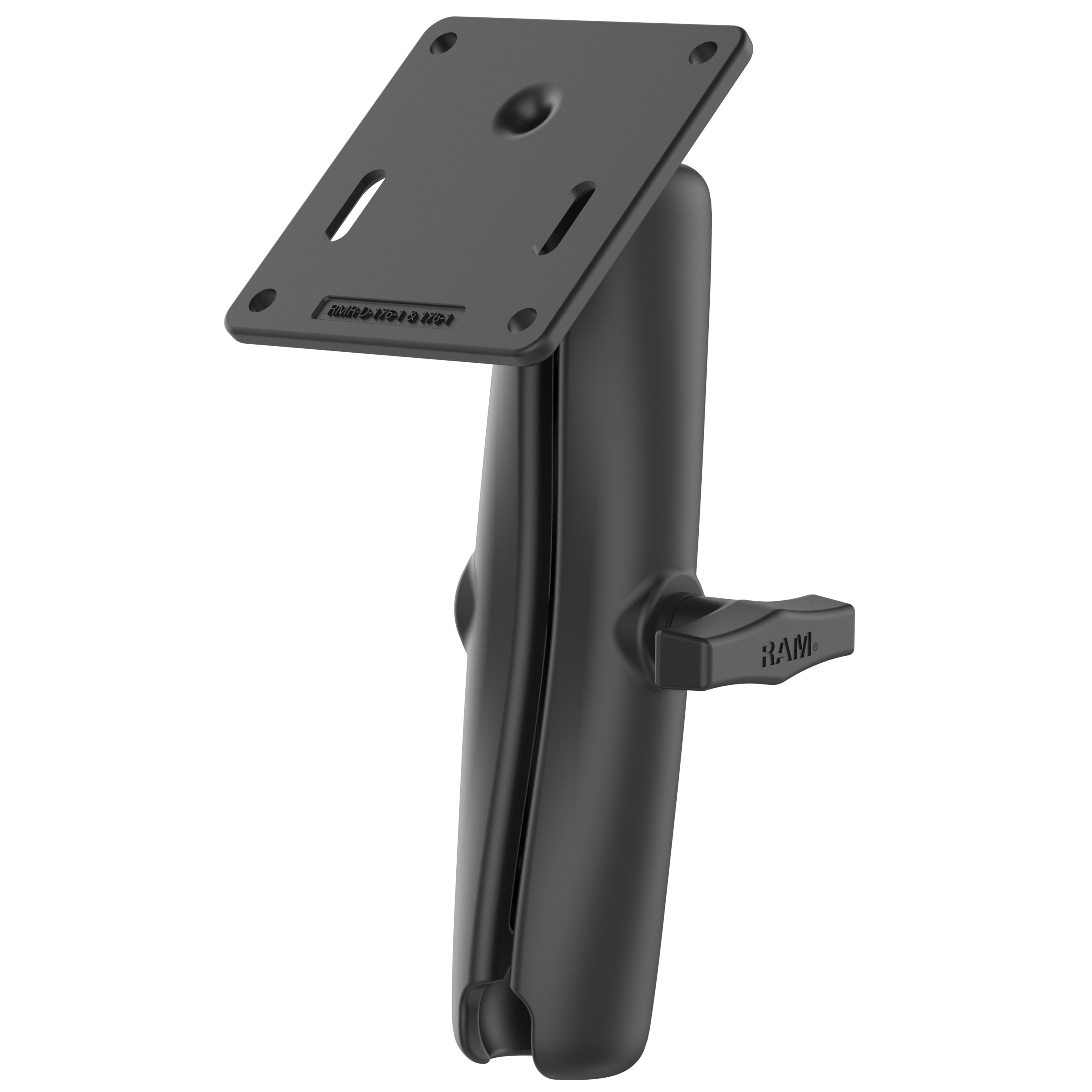 Braccio RAM® a doppia coppa con piastra VESA 75mm – formato C lungo