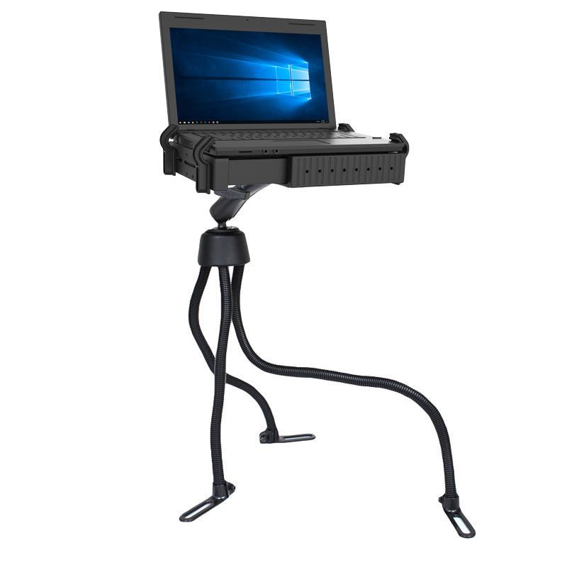 RAM® Pod™ III dubbele-kogel laptophouder met 18", 18" en 30" poten
