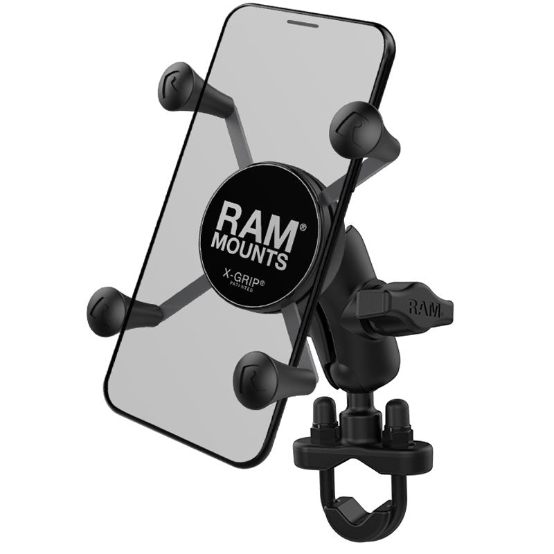 RAM® X-Grip® telefoonhouder met stuur-U-boutbasis – kort
