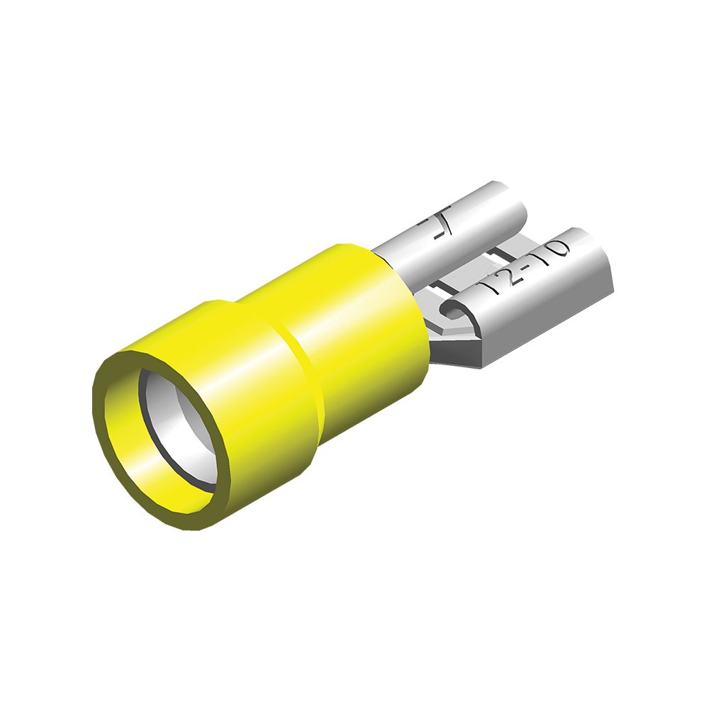 Cosse 6,3mm femelle jaune 543