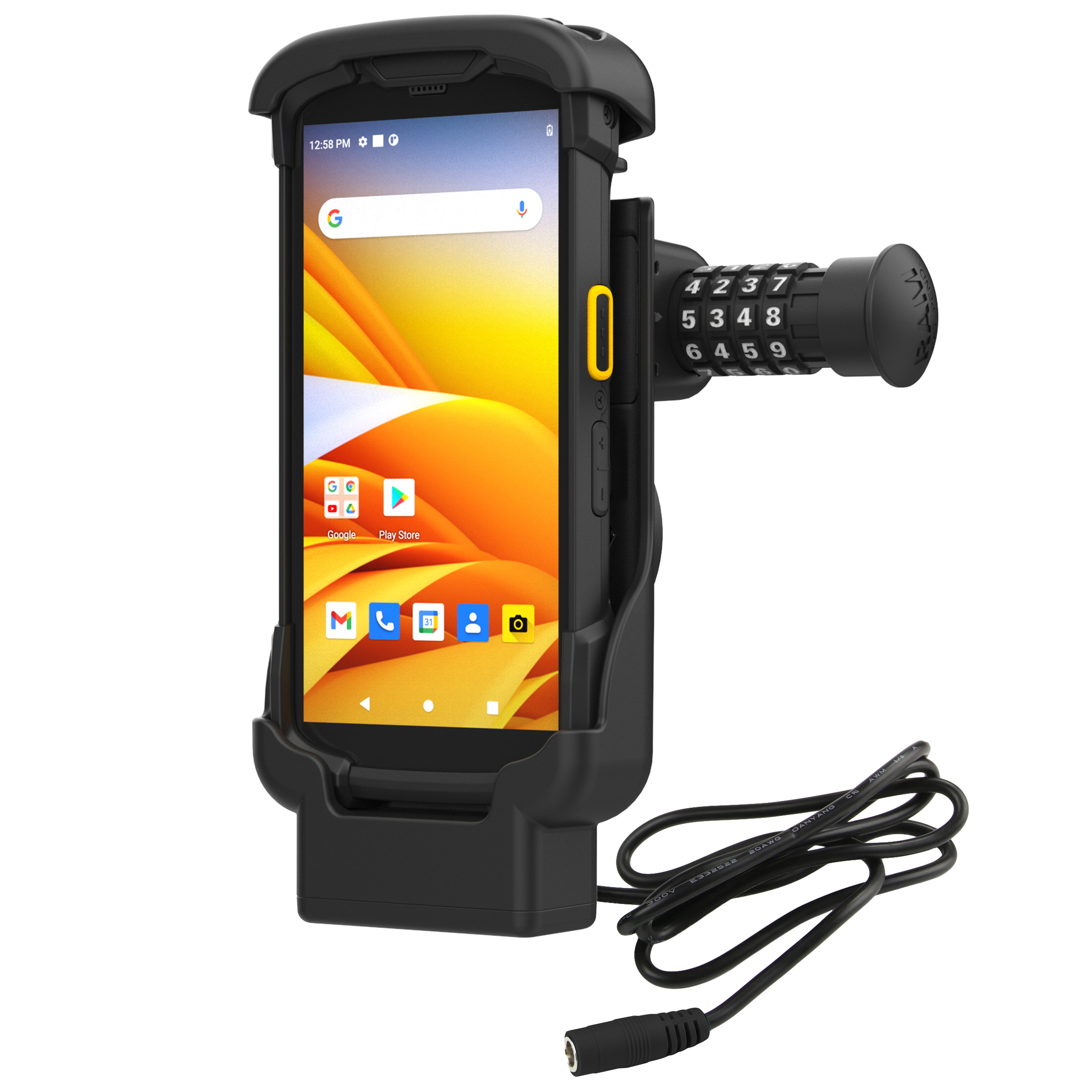 RAM® Combo-Locking form-fit powered dock voor Zebra TC73 & TC78