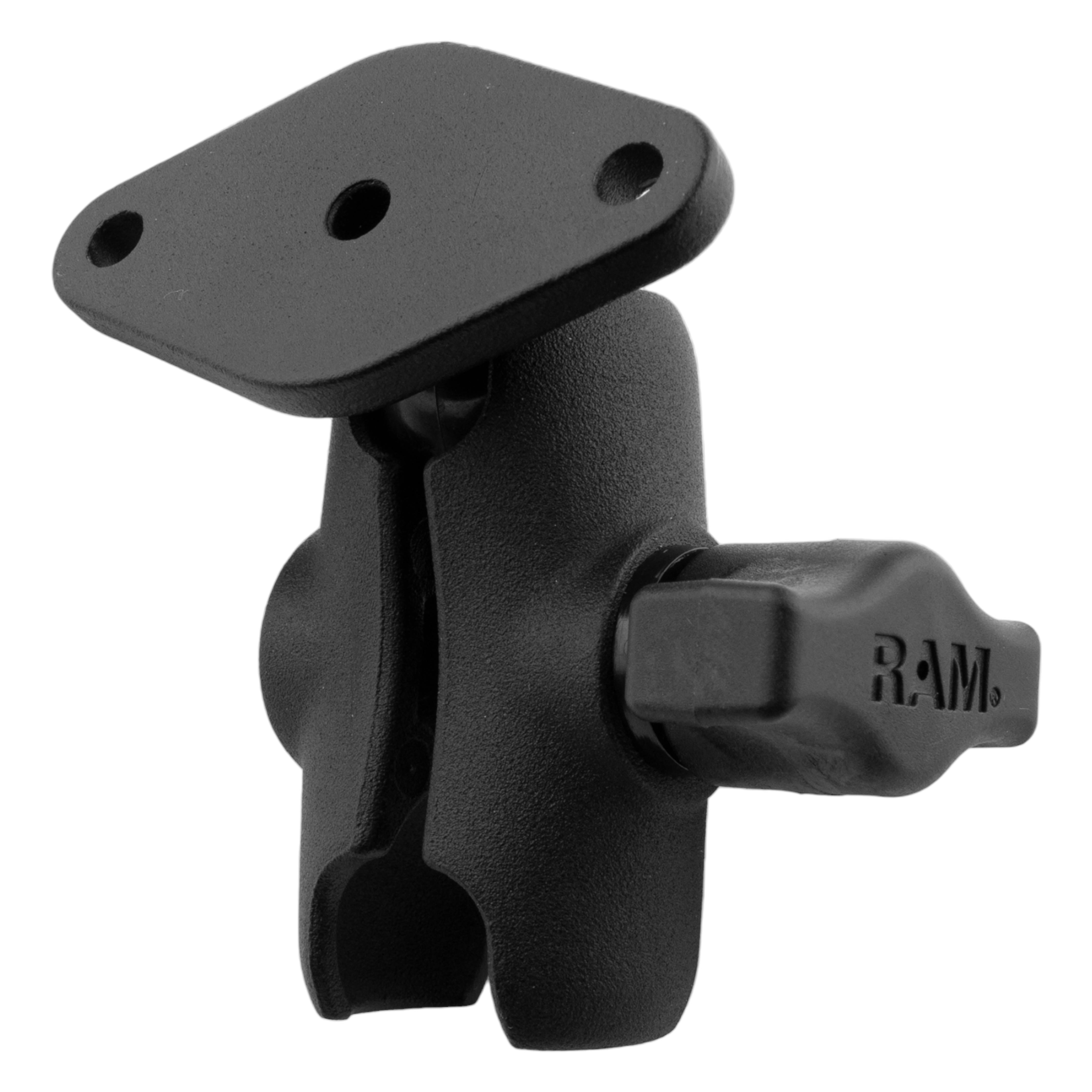 Bras à double rotule RAM® avec plaque losange - format B court