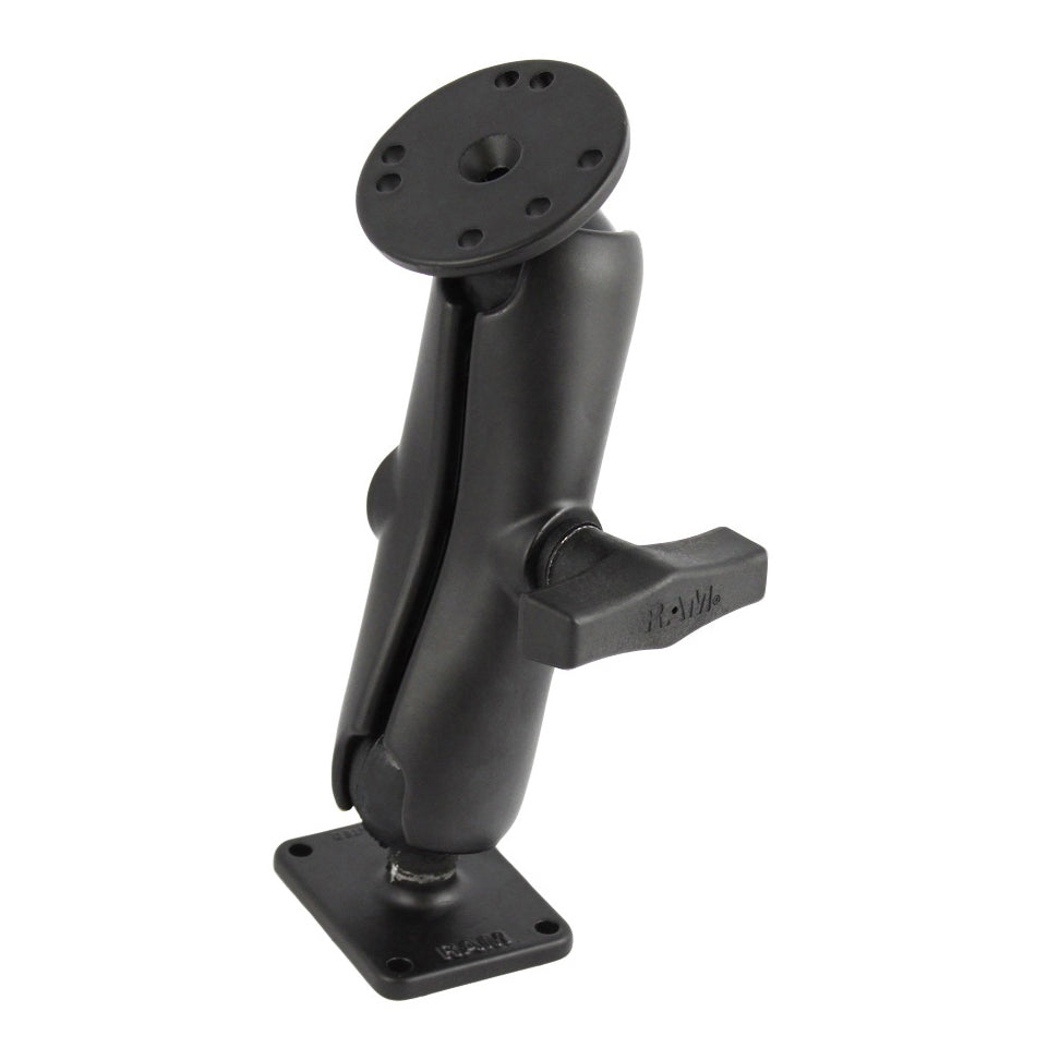 RAM® dubbele kogelhouder met ronde & rechthoekige platen – medium