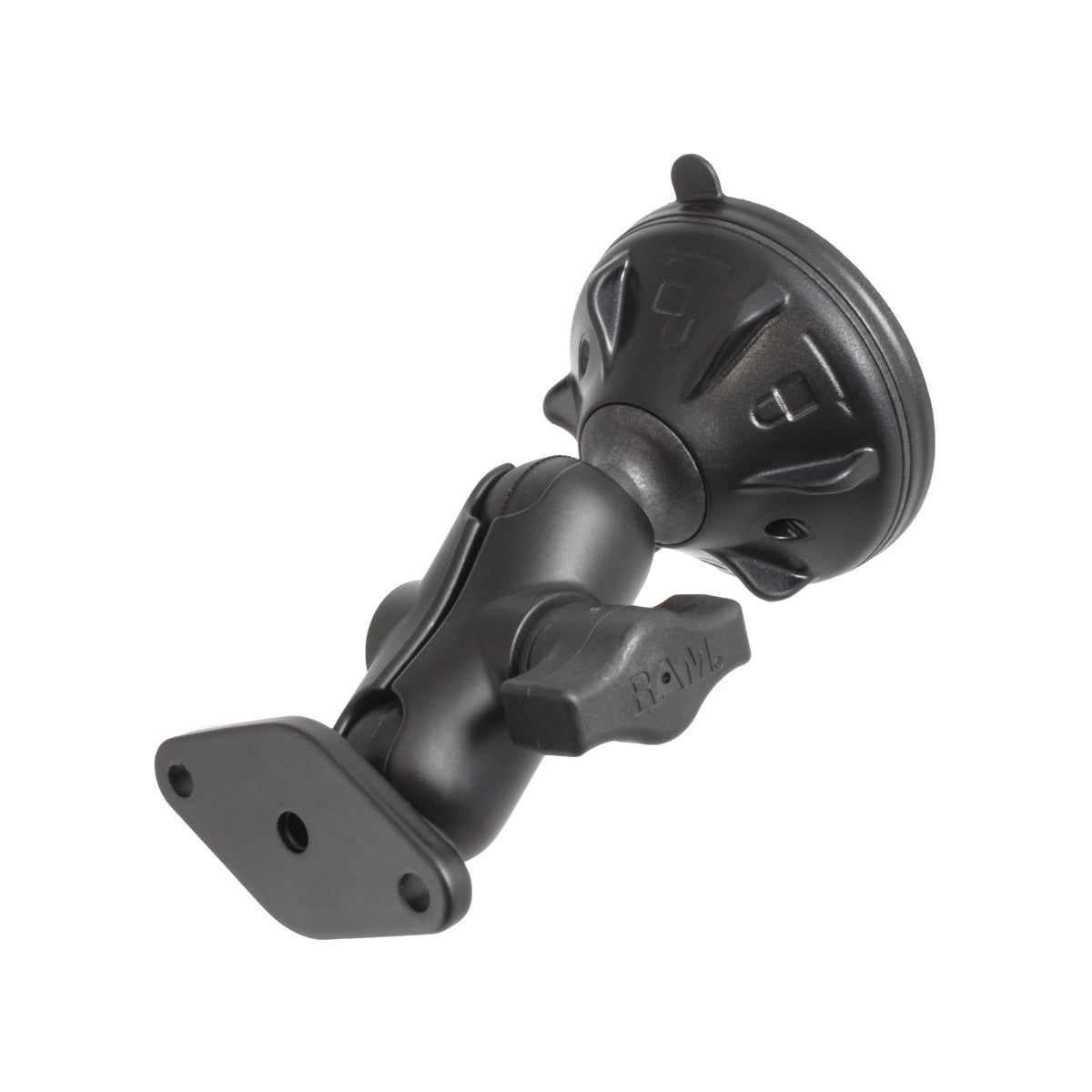 RAM® Twist-Lock™ kleine zuignap dubbele kogelhouder