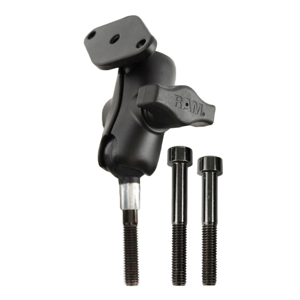 RAM® support à pince pour guidon de moto avec boulons M8 - court