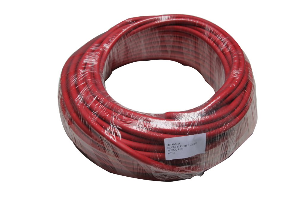 Startkabelledning 35mm² 50m rød ekstra fleksibel